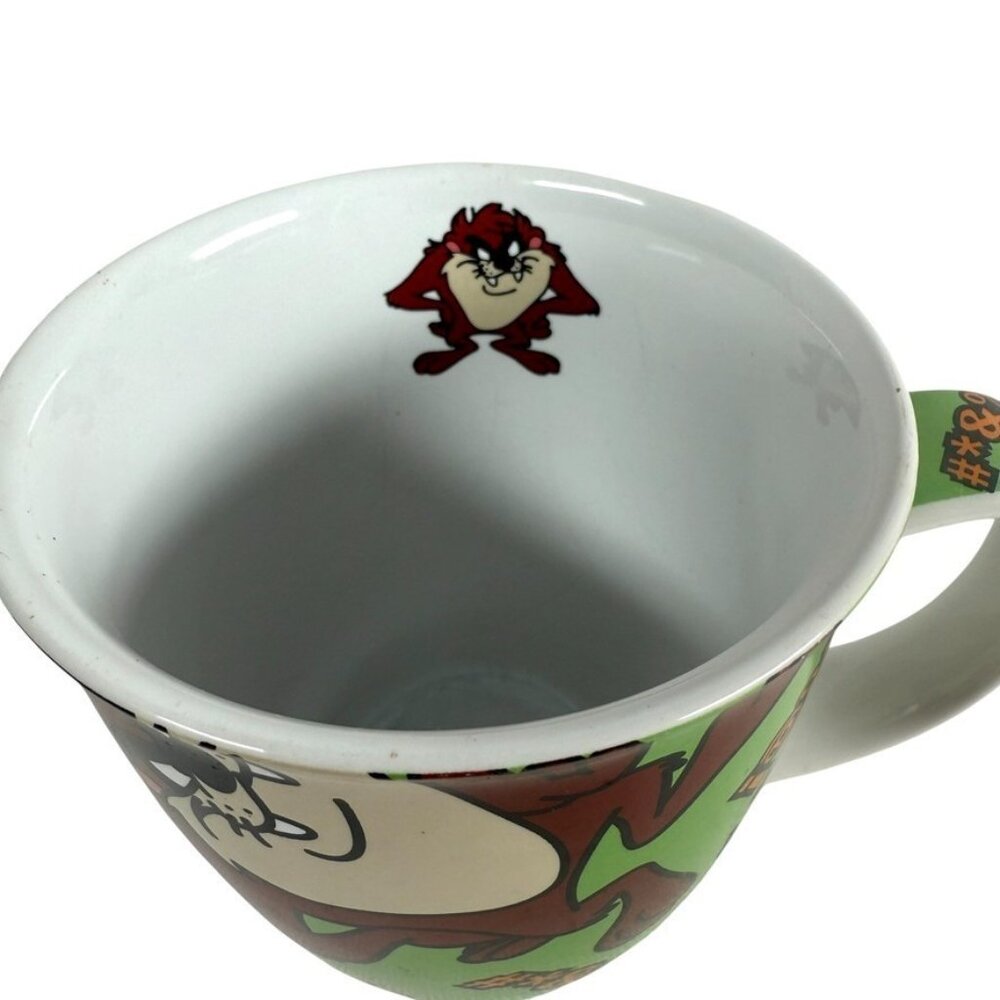 Vintage Taz Tasmanian Devil Ceramic Coffee Mug Warner Bros Studio Store Rare - Picture 4 of 6